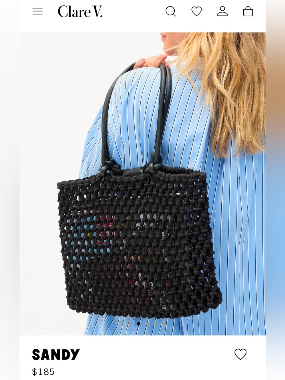 Clare V Sandy Woven Tote